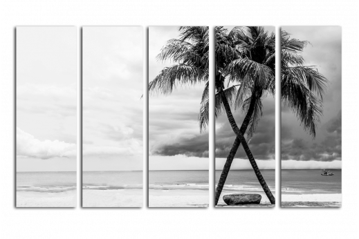 Модульная картина Пальмы у берега